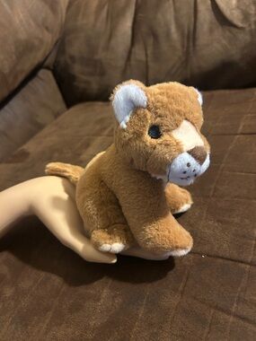 Plush Small Pet Lion Cub Toy - Brown